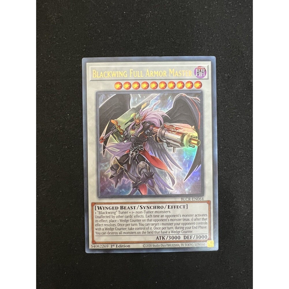 Blackwing Full Armor Master BLCR-EN064 Ultra Rare 1st Edition Yu-Gi-Oh!